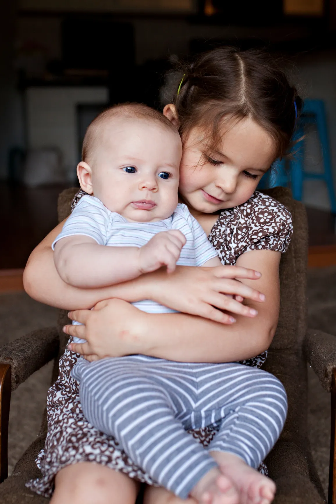 baby and sibling