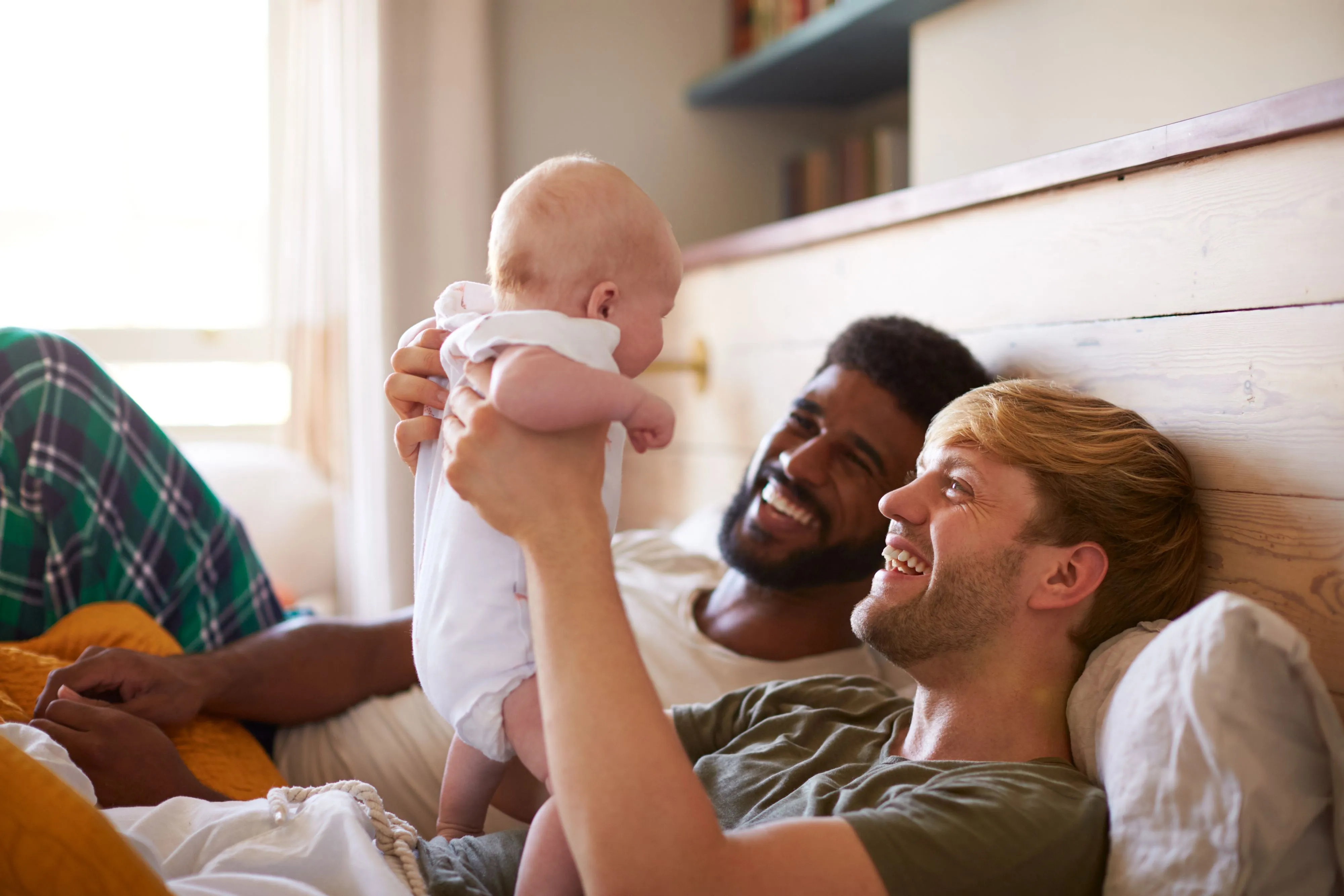 A joyful family moment.